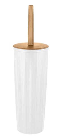 Набор для туалета (ершик+подставка) Wood, высокий с крышкой                         